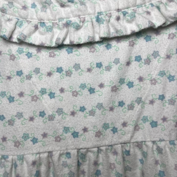 Women’s Large  Long Nightgown With Blue and Purple Star Design. Warm and cozy - Picture 4 of 7